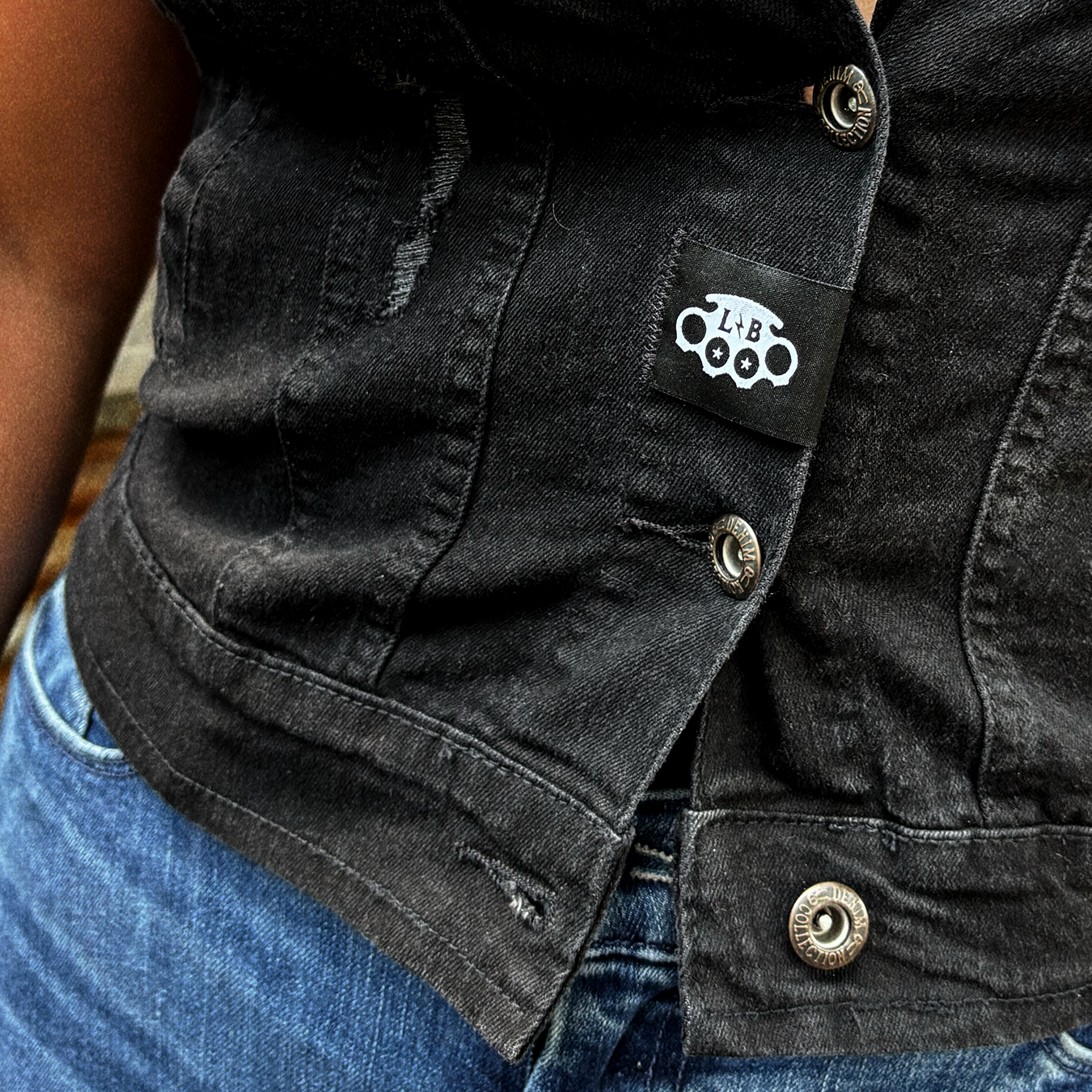 NOPE Sleeveless Denim Jacket