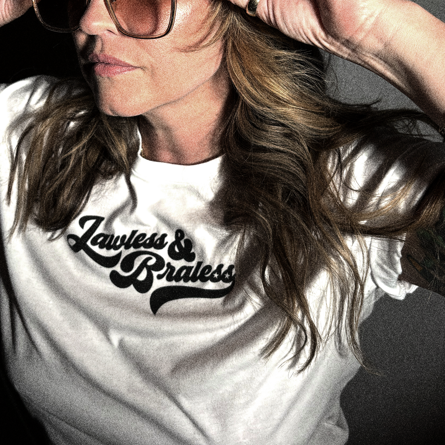 L&B White Tee