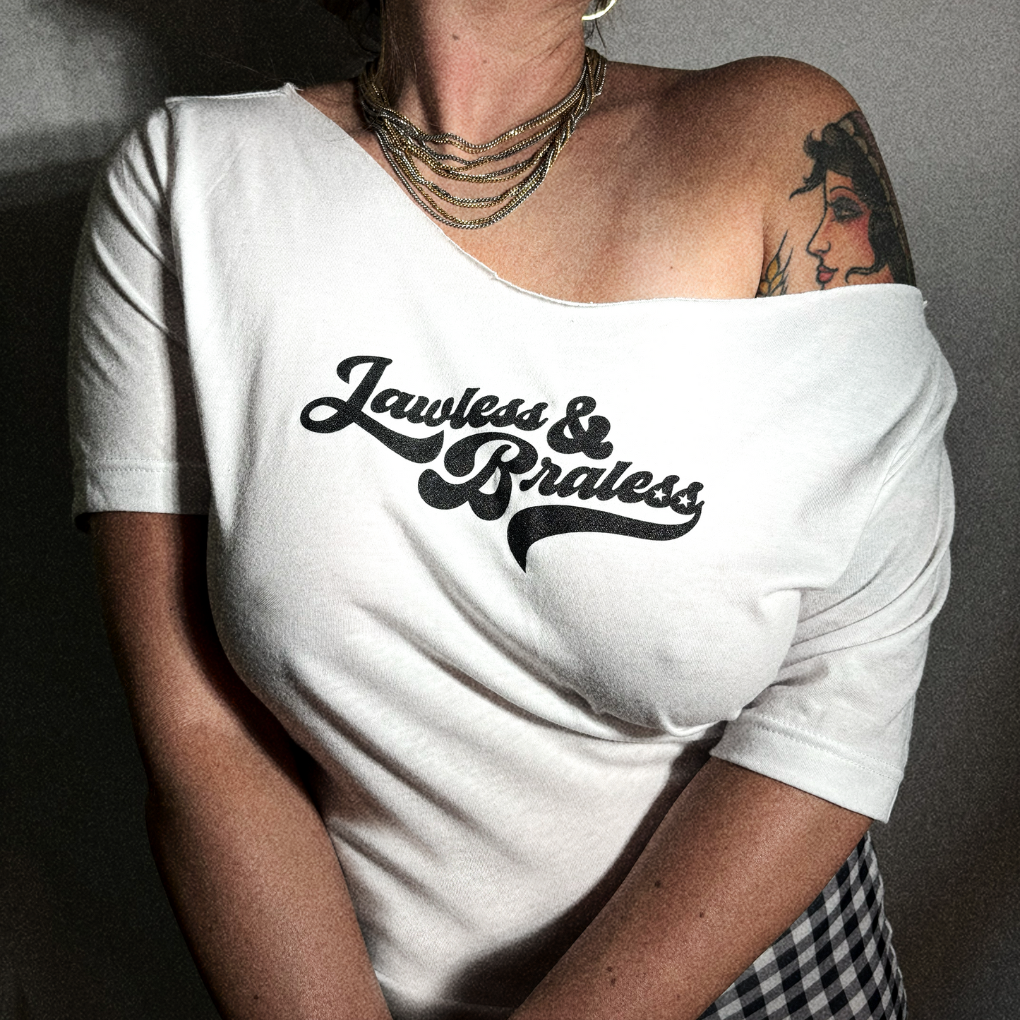 L&B White Tee
