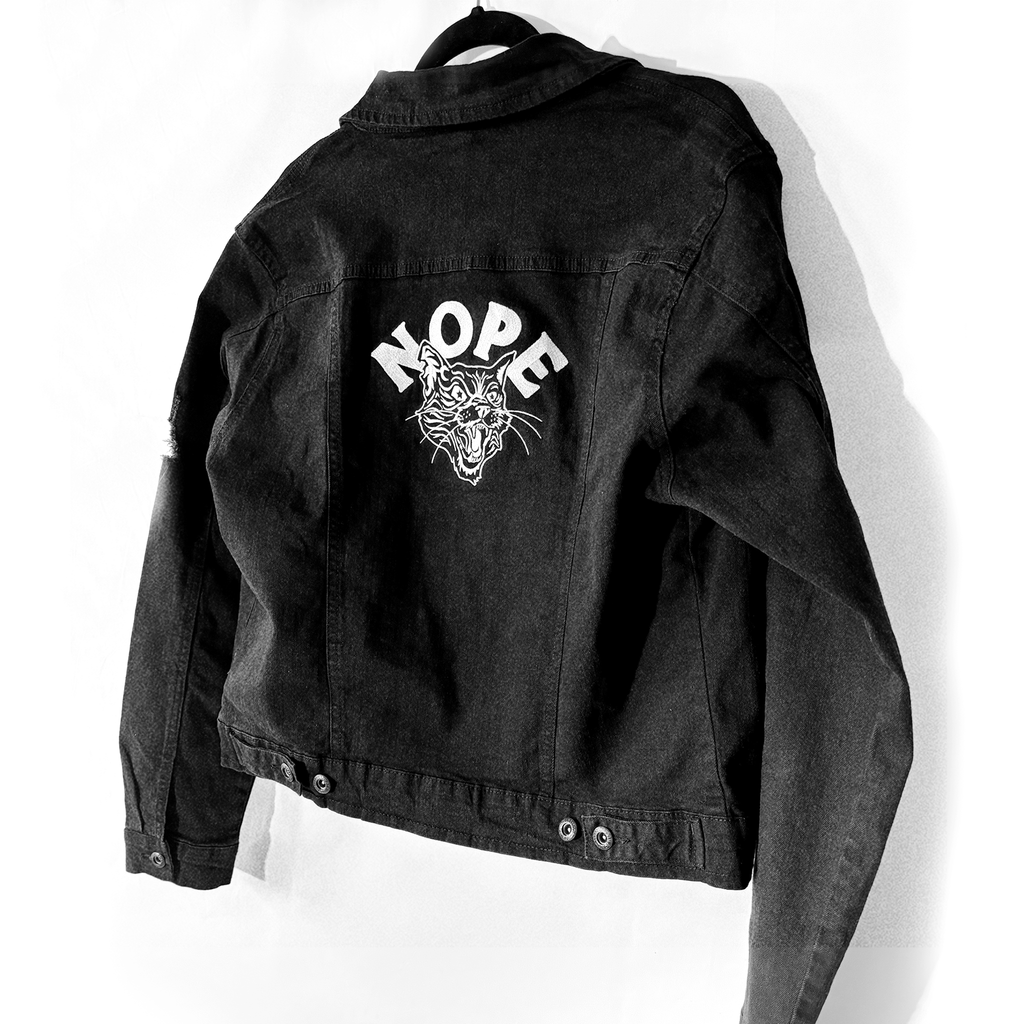 NOPE Denim Embroidered Jacket