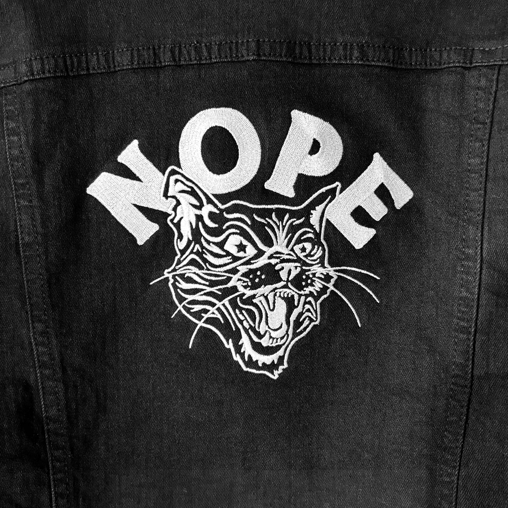 NOPE Denim Embroidered Jacket