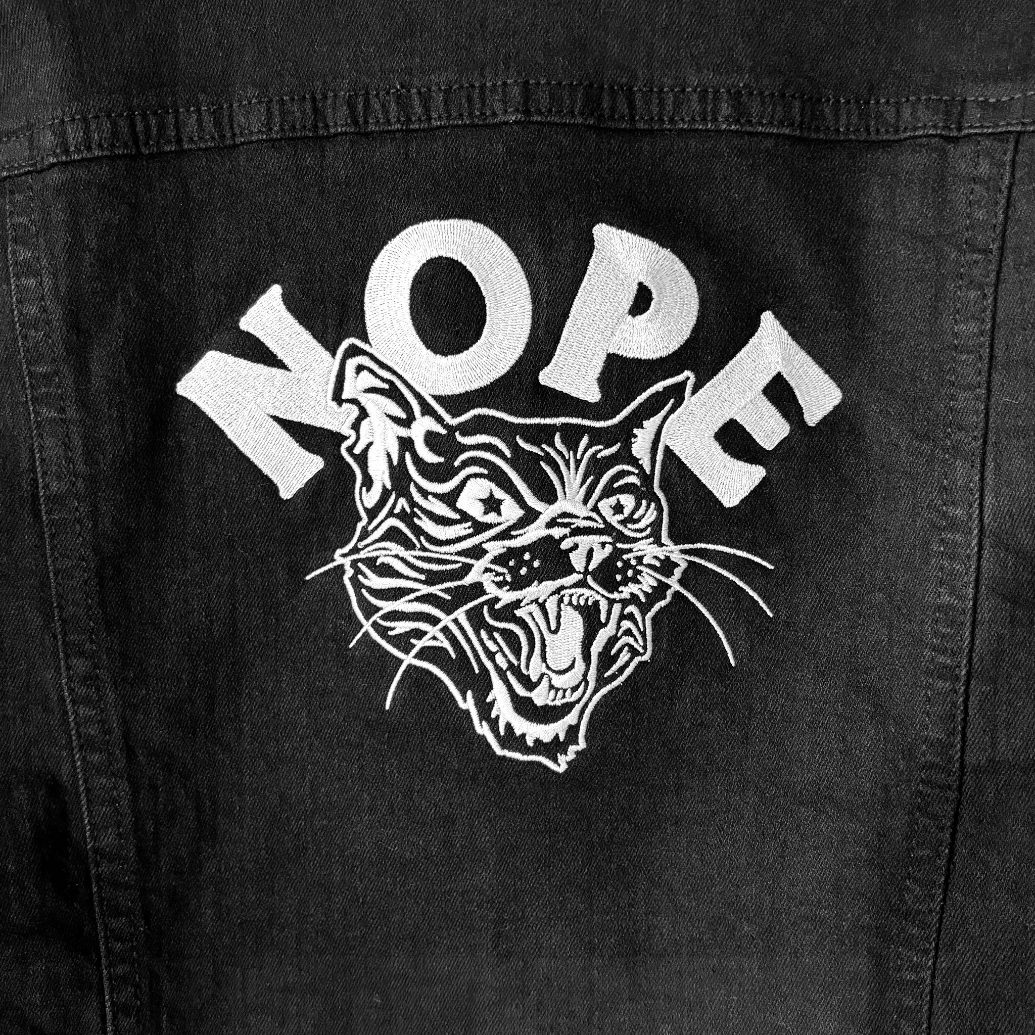 NOPE Denim Embroidered Jacket