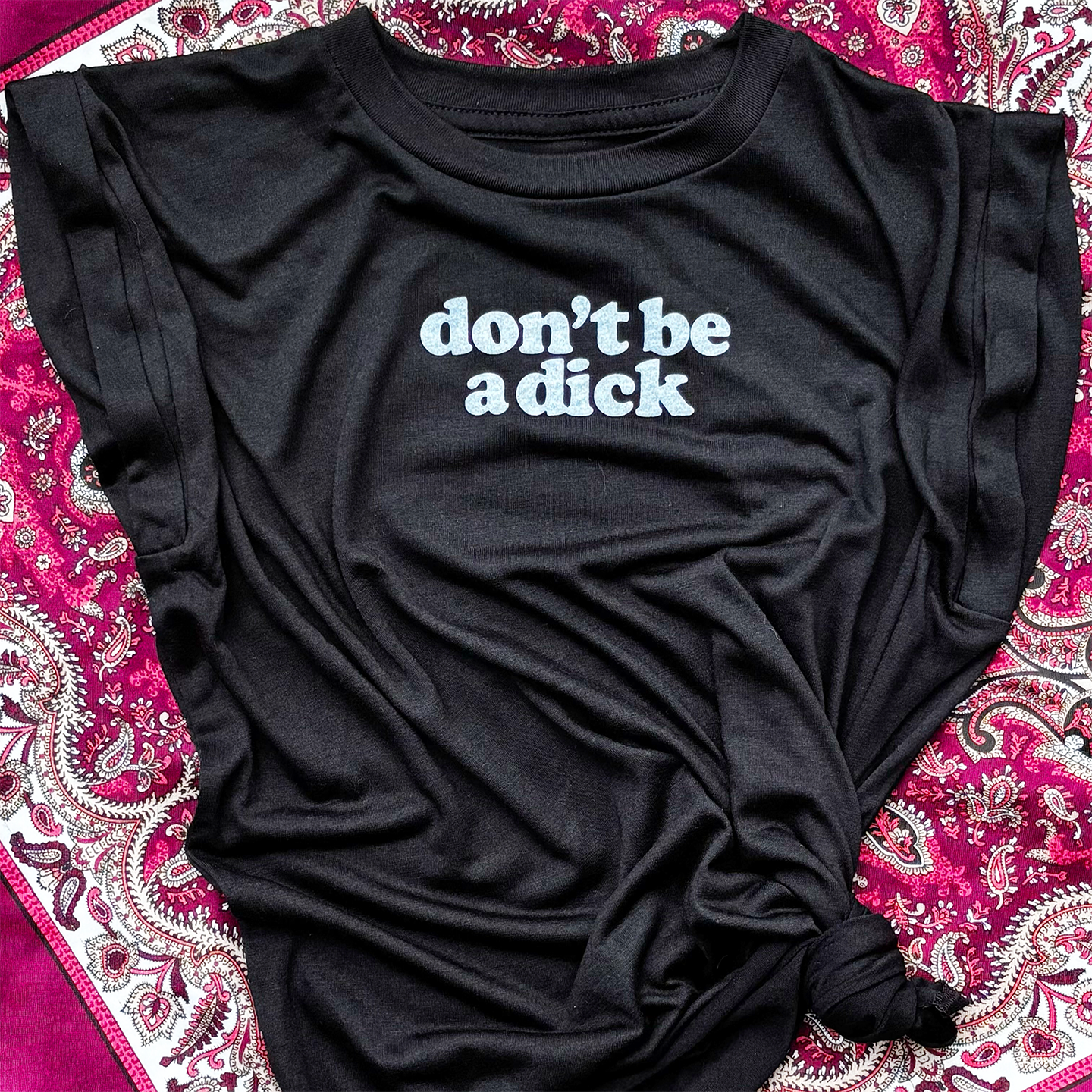 DBAD Vintage Flowy Rolled Sleeve Tee